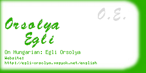 orsolya egli business card